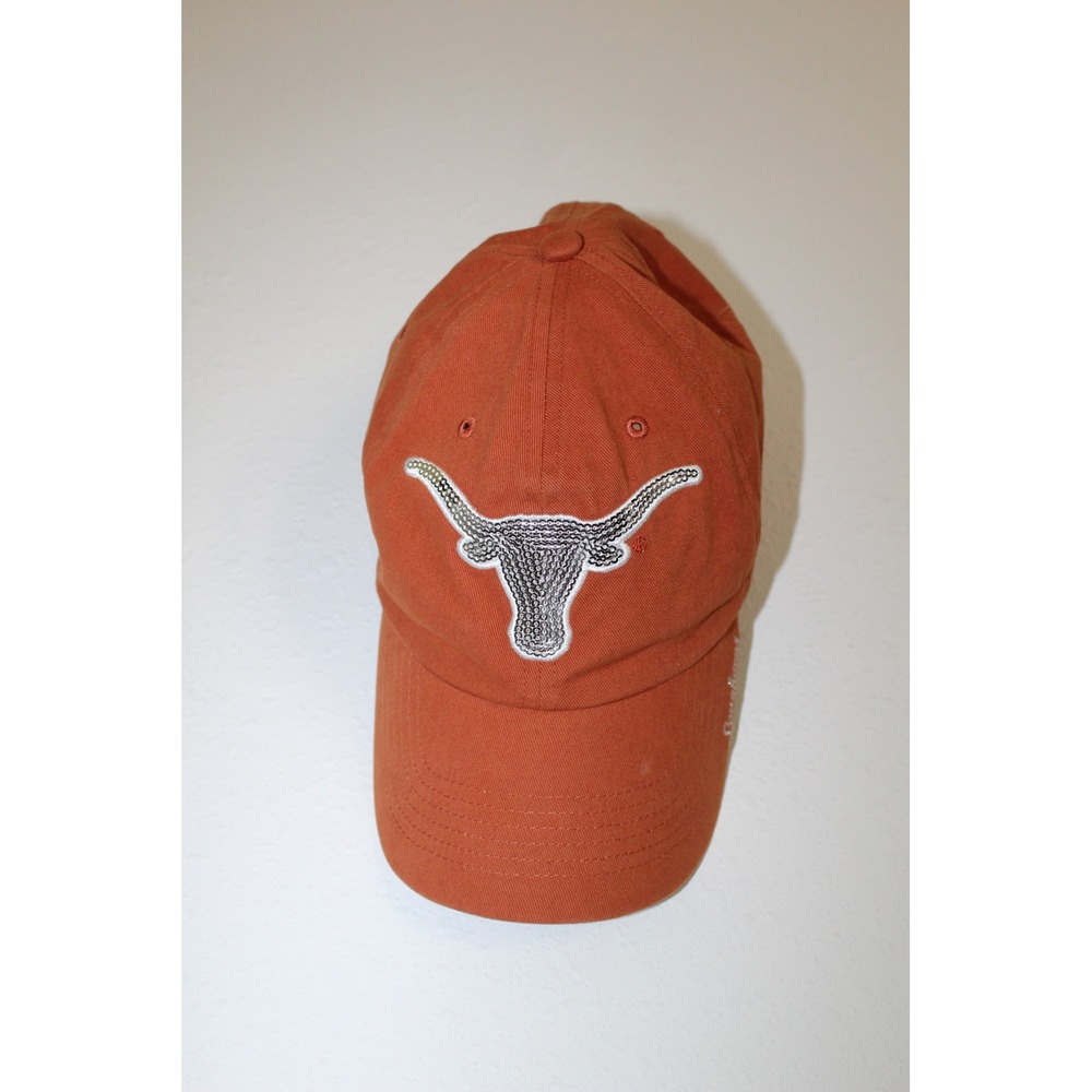'47 Brand Texas Longhorns Women Burnt Orange Sequin Logo Adjustable Baseball Hat